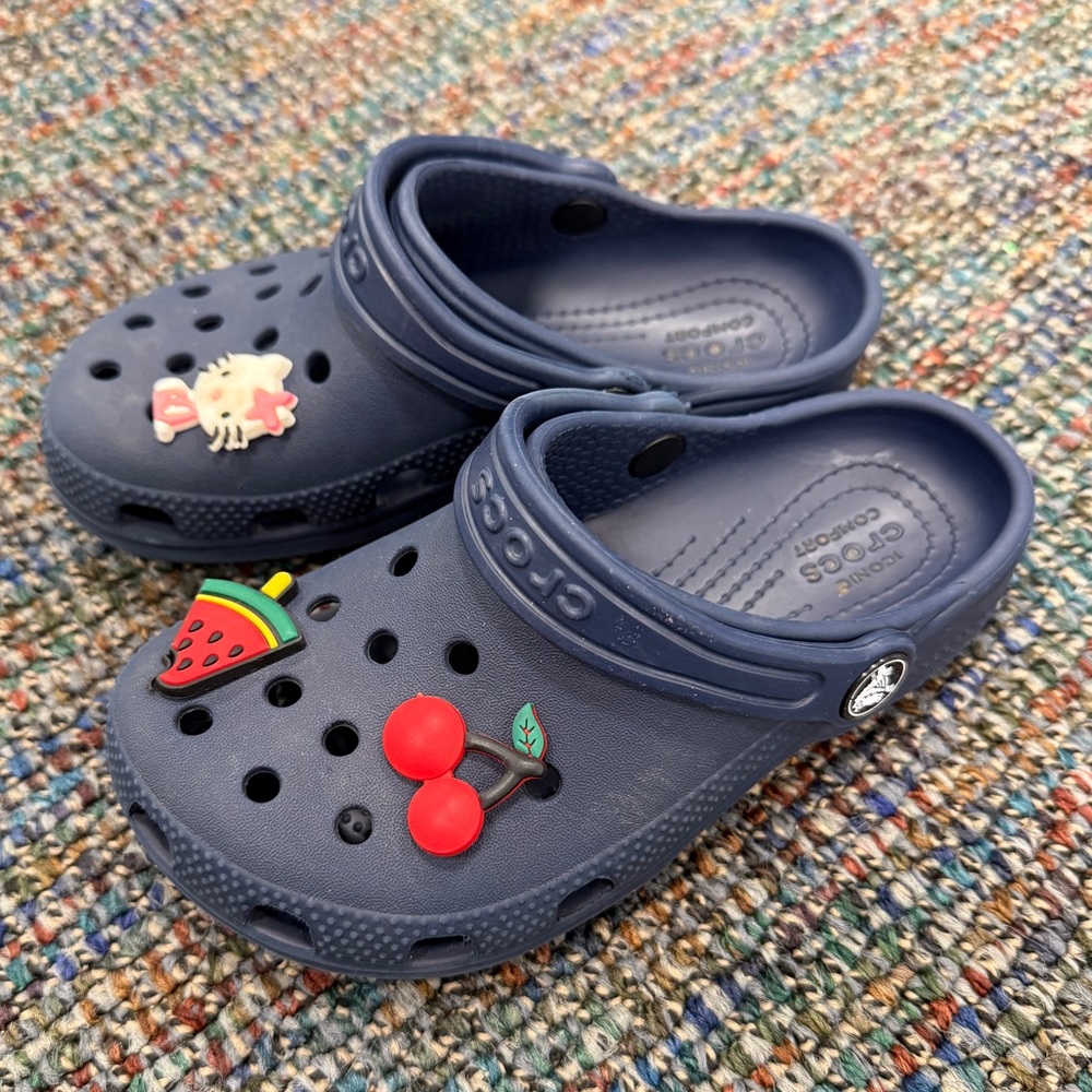 CROCS Navy Blue Kids' Sandal, Size 12
